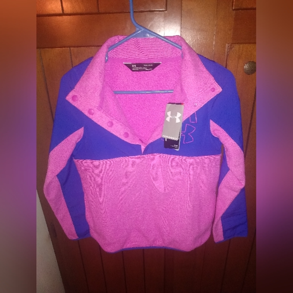 NWT Under Armour Coldgear Loose Pullover Jacket Youth Large - Picture 2 of 5